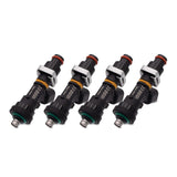 BLOX Racing BXEF-04914.11-1000-4 FITS: Eco-Fi Street Injectors 1000cc/min w/1in Adapter For Honda B/D/H Series Set of 4 Fuel Injectors Single