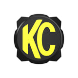 KC HiLiTES 6in. Hard Cover for Gravity Pro6 LED Lights (Single) - Black w/Yellow KC Logo