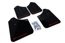Rally Armor MF1-UR-BLK/RD FITS: 02-07 Subaru WRX/STI/RS/2.5i (Wagons Req. Mod.) Black UR Mud Flap w/Red Logo Mud Flaps