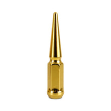Load image into Gallery viewer, Mishimoto MMLG-SP1415-24GD FITS: Lug Nuts FITS: Lug Nuts FITS: Steel Spiked Lug Nuts M14 x 1.5 24pc Set Gold Lug Nuts
