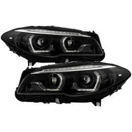 SPYDER 5088208 FITS: BMW 5 Series F10 11-13 Xenon/HID AFS Projector Headlights Black PRO-YD-BMWF10HIDAFS-SEQ-BK Headlights