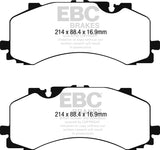 EBC DP42279R FITS: 2016+ Audi Q7 3.0L Supercharged Yellowstuff Front Brake Pads Brake Pads Performance