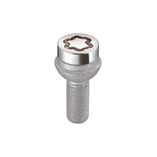 Load image into Gallery viewer, McGard 28018 FITS: Wheel Lock Bolt Set 4pk. (Radius Seat) M14X1.5 / 17mm Hex / 26.7mm Shank Length Chrome Wheel Bolts
