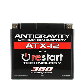 Antigravity Batteries AG-ATX12-RS FITS: -Antigravity YTX12 Lithium Battery w/Re-Start Batteries