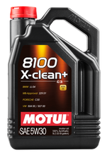 Load image into Gallery viewer, Motul 106377 FITS: 5L Synthetic Engine Oil 8100 5W30 X-CLEAN Plus Case of 4 Motor Oils