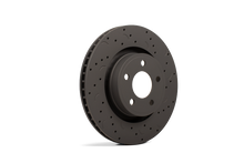 Load image into Gallery viewer, Hawk Performance HTC4567 FITS: Hawk Talon 2010 Audi A3 Base Drilled and Slotted Rear Brake Rotor Set Brake Rotors Slot &amp; Drilled