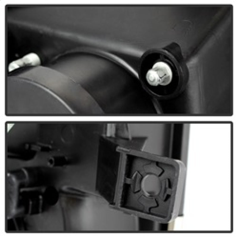 SPYDER 5077592 FITS: Ford F150 09-14 Projector Headlights Halogen Model- Light Bar DRL Blk PRO-YD-FF15009-LBDRL-BK Headlights