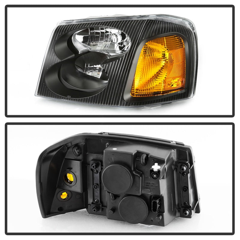SPYDER 9042652 FITS:xTune 02-09 GMC Envoy OEM Style Headlights Black (HD-JH-GEN02-AM-BK) Headlights