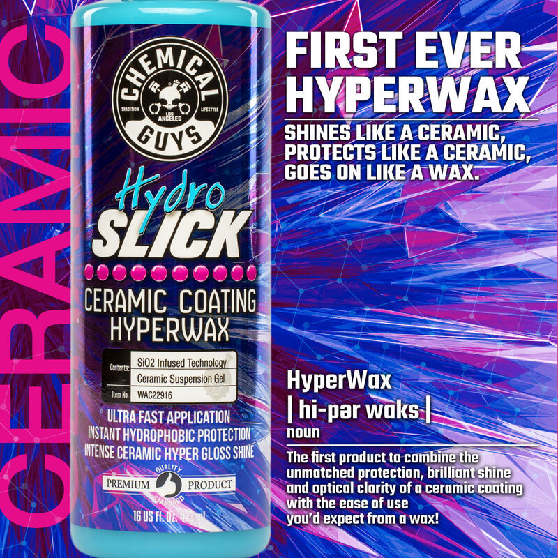Chemical Guys WAC22916 FITS: HydroSlick SiO2 Ceramic Wax 16oz Car Waxes