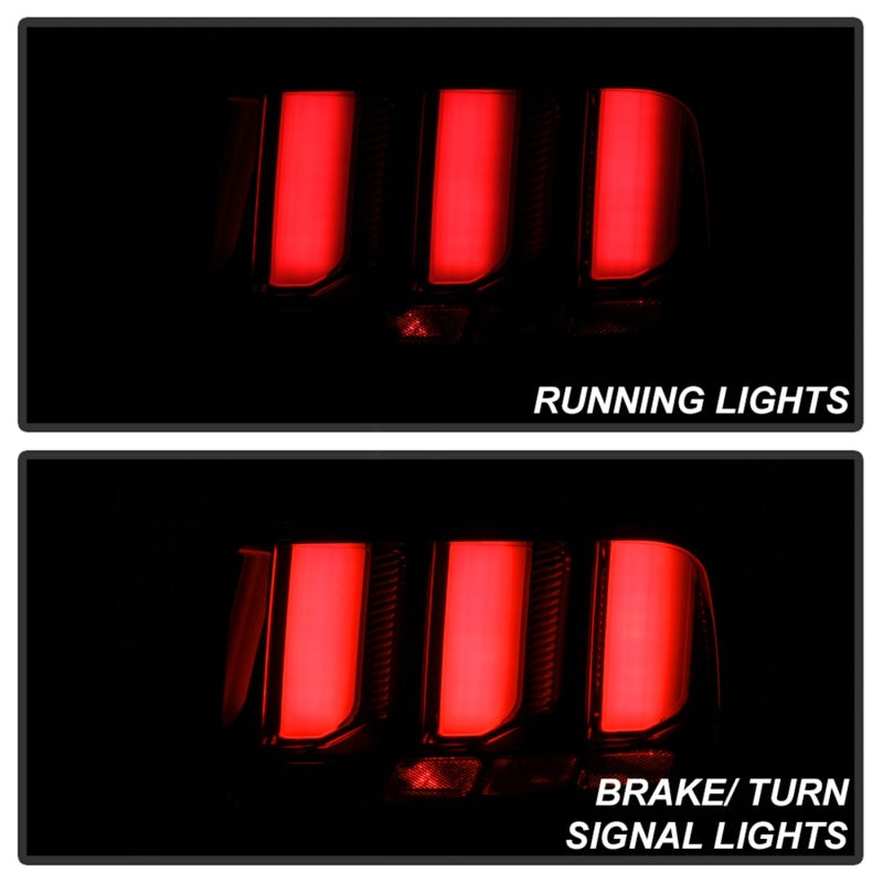 SPYDER 5086709 FITS: 05-09 Ford Mustang (White Light Bar) LED Tail Lights Smoke ALT-YD-FM05V3-LED-SM Tail Lights