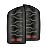 AlphaRex 641020 FITS: 02-06 Dodge Ram1500/03-06 Dodge Ram 2500/3500 Truck LUXX-Series LED Tail Lights Alpha-Black Tail Lights