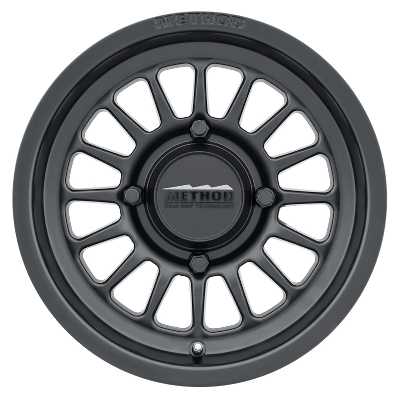 Method Wheels MR41157046543 FITS:Method MR411 Bead Grip 15x7 / 4+3/13mm Offset / 4x156 / 132mm CB Matte Black Wheel Wheels Cast