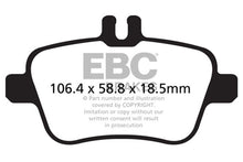Load image into Gallery viewer, EBC UD1646 FITS: 13+ Mercedes-Benz CLA250 2.0 Turbo Ultimax2 Rear Brake Pads Brake Pads OE