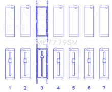 Load image into Gallery viewer, King Engine Bearings MB7779SM FITS: King BMW B58B30A Main Bearing Set Bearings