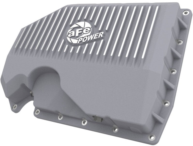 aFe 46-71240A FITS: 05-19 VW 1.8L/2.0L w/o Oil Sensor Engine Oil Pan Raw POWER Street Series w/ Machined Fins Diff Covers