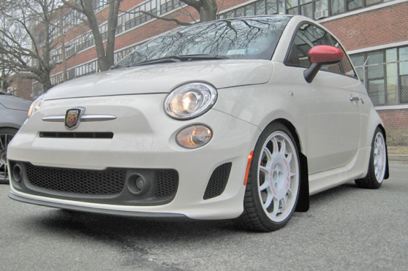 Rally Armor MF25-UR-BLK/GRY FITS: 12-18 Fiat 500 Black UR Mud Flap w/Grey Logo Mud Flaps