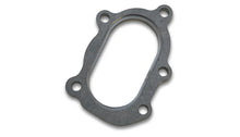 Load image into Gallery viewer, Vibrant 14480 FITS: GT25R / GT28R Discharge Flange with Oval Outlet (5 Bolt) Mild Steel 1/2in Thick Flanges