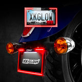 XKGLOW XK034018-B FITS:XK Glow Motorcycle License Plate Frame Light w/ Turn Signal Black Light Accessories and Wiring
