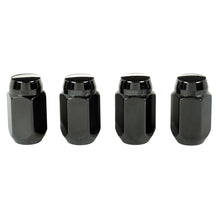 Load image into Gallery viewer, McGard 64031 FITS: Hex Lug Nut (Cone Seat) M12X1.5 / 13/16 Hex / 1.5in. Length (4-pack) Black Lug Nuts