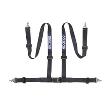 Load image into Gallery viewer, SPARCO 04604BM1NR FITS: Sparco Belt 2 Inch Black 4Pt Snap-In Seat Belts &amp; Harnesses