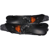 ANZO 511002 FITS: 2005-2009 Ford Mustang Euro Parking Lights Black w/ Amber Reflector Lights Corner