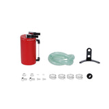 Mishimoto MMOCC-LAWRD FITS: Oil Catch Cans FITS: Large Aluminum Oil Catch Can Wrinkle Red Oil Catch Cans
