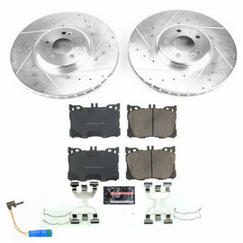 PowerStop K7986 FITS:Power Stop 2018 Mercedes-Benz C43 AMG Front Z23 Evolution Sport Brake Kit Brake Kits Performance D&S