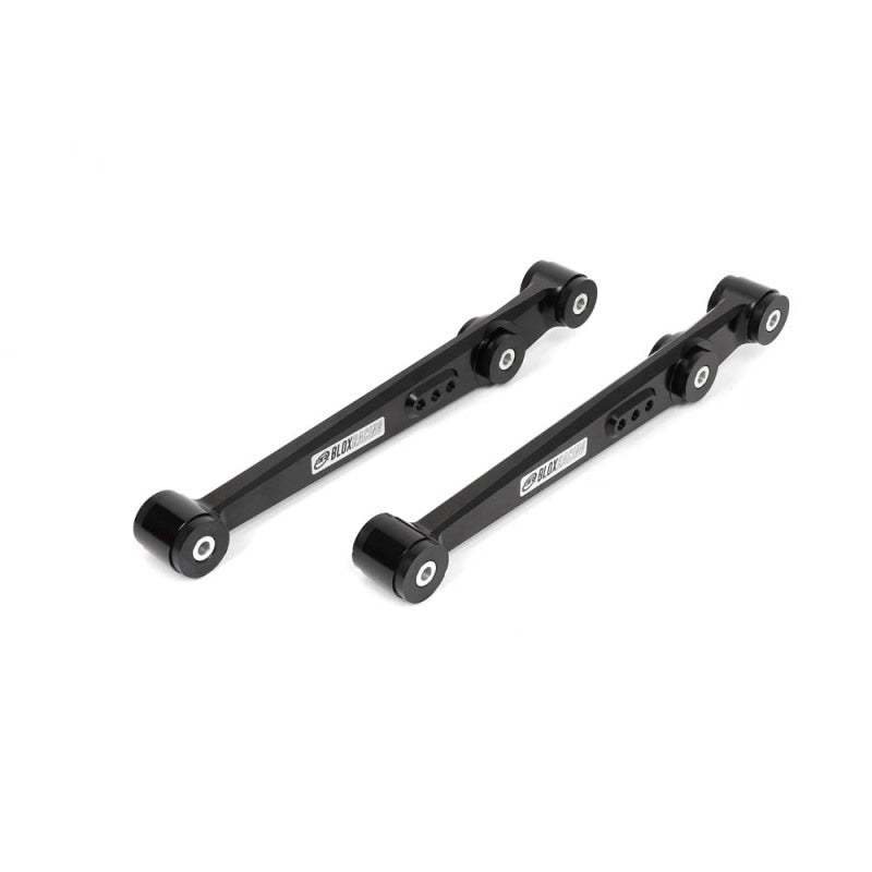 BLOX Racing BXSS-21204-BK-V2 FITS: V2 Billet Rear Lower Control Arms Poly Bushings 96-00 Honda Civic Black Suspension Arms & Components