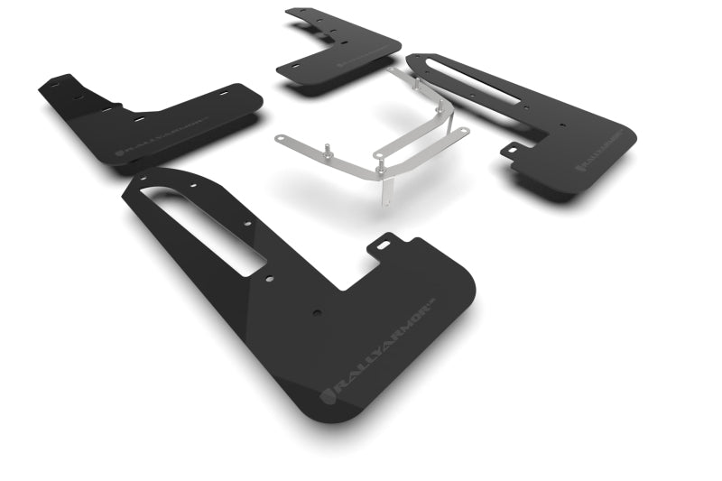 Rally Armor MF97-UR-BLK-GRY FITS: 23-25 Honda Civic Type R Black Mud Flap Grey Logo Mud Flaps