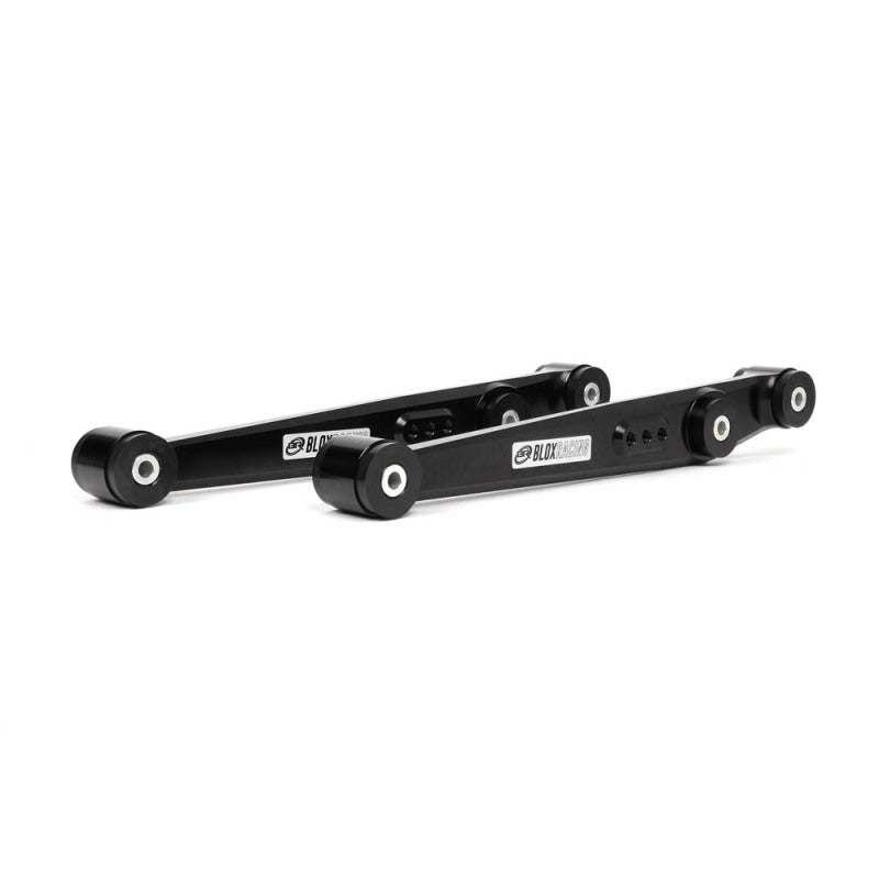 BLOX Racing BXSS-21204-BK-V2 FITS: V2 Billet Rear Lower Control Arms Poly Bushings 96-00 Honda Civic Black Suspension Arms & Components