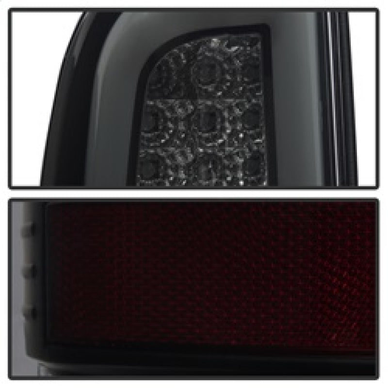 SPYDER 5084729 FITS: 08-16 Ford Super Duty F-250 V3 Light Bar LED Tail Lights Blk Smoke ALT-YD-FS07V3-LBLED-BSM Tail Lights