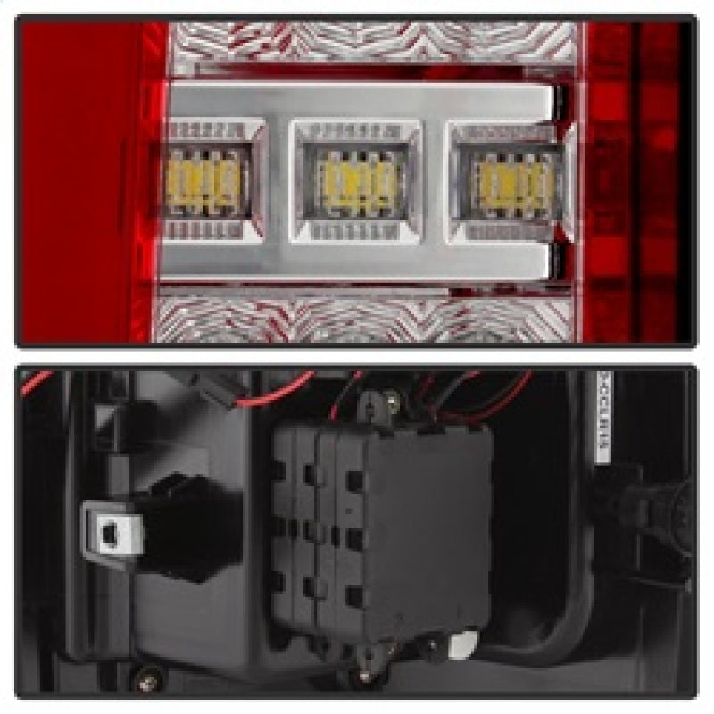SPYDER 5085269 FITS: Chevy Colorado 2015-2017 Light Bar LED Tail Lights Red Clear ALT-YD-CCO15-LED-RC Tail Lights