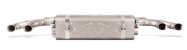Akrapovic S-PO/TI/6H FITS: 16-17 Porsche 911 Turbo/Turbo S (991.2) Slip-On Line (Titanium) (Req. Tips/Diffuser) Muffler