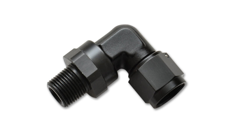 Vibrant 11388 FITS: -8AN to 1/2in NPT Female Swivel 90 Degree Adapter Fitting Fittings