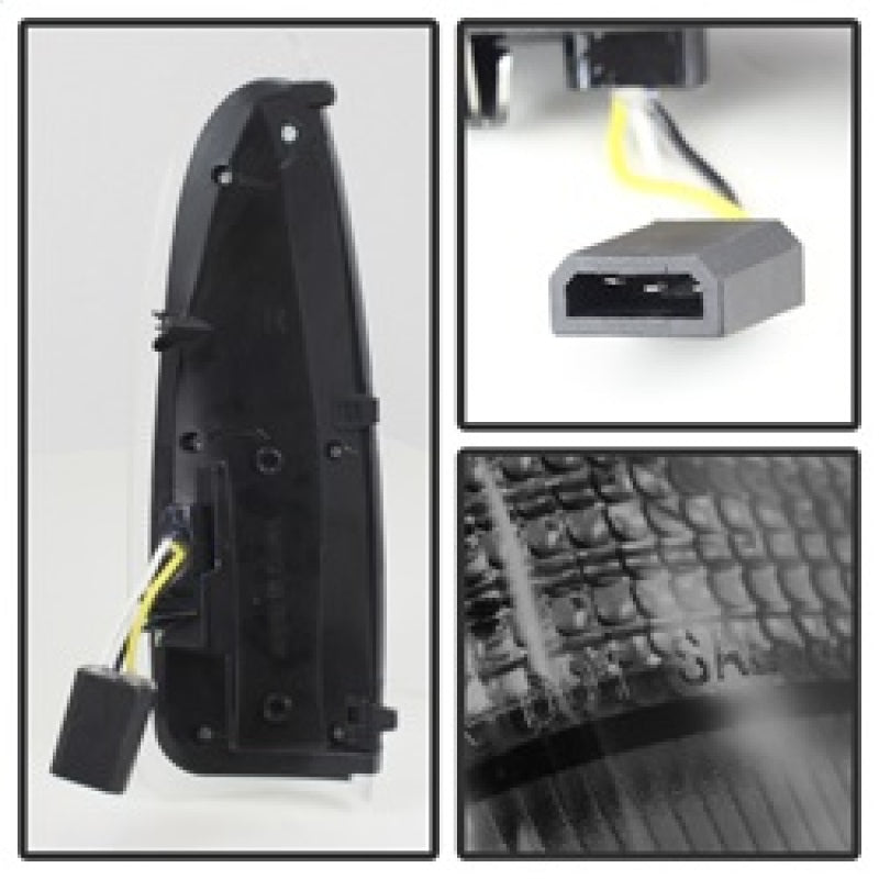 SPYDER 9924729 FITS:xTune Ford Superduty F250-F650 03-07 Amber LED Mirror Signal Lens Smoke ACC-LED-FDSD99-MR-SM Side Mirrors