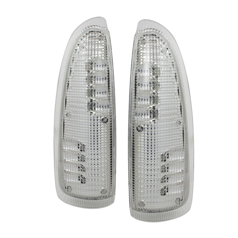 SPYDER 9924712 FITS:xTune Ford Superduty F250-F650 03-07 Amber LED Mirror Signal Lens Clear ACC-LED-FDSD99-MR-C Side Mirrors