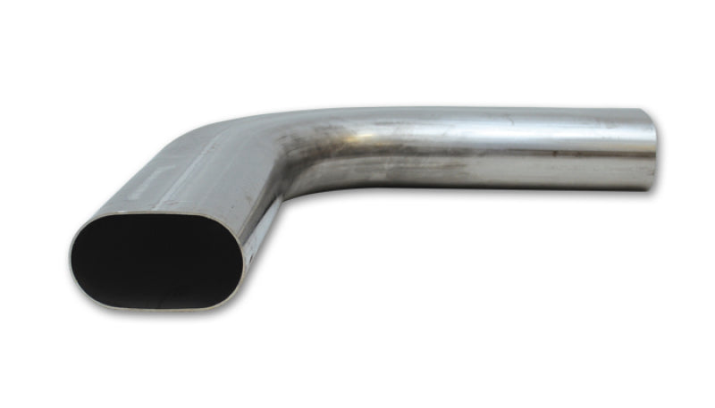 Vibrant 13194 FITS: 3.5in Oval (Nominal Size) T304 SS 90 deg Mandrel Bend 6in x 6in leg lengths Steel Tubing