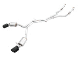 AWE Tuning 3015-33321 FITS: Audi B9.5 RS5 Sportback Non-Resonated Touring Edition Exhaust RS-Style Diamond Blk Tips Catback