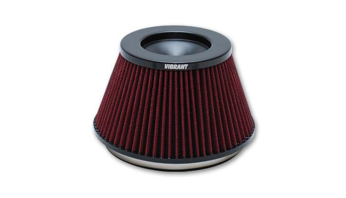 Vibrant 10960 FITS: The Classic Perf Air Filter 5in OD Conex3-5/8in Tallx6in ID Bellmouth VelocityStack10950-52 Air Filters Universal Fit