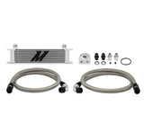 Mishimoto MMOC-U FITS: Oil Coolers FITS: Universal 10 Row Oil Cooler Kit (Metal Braided Lines) Oil Coolers