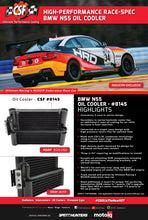 Load image into Gallery viewer, CSF 8145 FITS: 11-16 BMW 135i(X) 5 Door F20 / M135i(X) 3 Door F21 Race-Spec Oil Cooler Oil Coolers