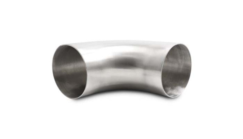 Vibrant 13356 FITS: 4.0in OD 5.91in Tangent Length T304 SS 90 Deg Mandrel Bend w/Extended Leg Length Steel Tubing
