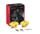 Brembo OE FALH52 FITS: BMW 16-21 M2/17-18 M3/17-20 M4 Hydraulic Rear X-Style Brake Calipers Yellow Brake Calipers OE