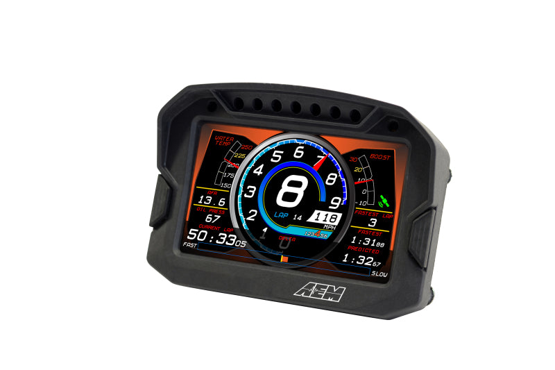 AEM 30-5603 FITS: CD-5LG Carbon Logging Digital Dash Display w/ Internal 10Hz GPS & Antenna Gauges