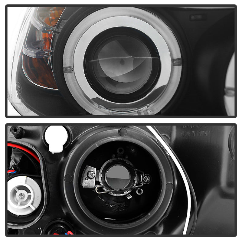 SPYDER 5009005 FITS: BMW E90 3-Series 06-08 Projector LED Halo Amber Reflctr Rplc Bulb Blk PRO-YD-BMWE9005-AM-BK Headlights