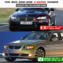 Load image into Gallery viewer, SPYDER 5009029 FITS: BMW E90 3-Series 06-08 (4 dr) Proj LED Halo Amber Reflctr Rplc Bulb Smke PRO-YD-BMWE9005-AM-S Headlights