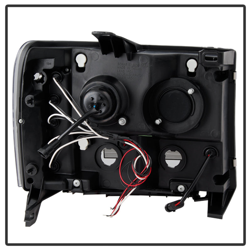 SPYDER 5010605 FITS: GMC Sierra 1500/GMC Sierra Denali 08-13 Projector LED Halo- LED Blk PRO-YD-GS07-HL-BK Headlights