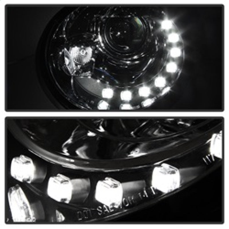SPYDER 5080554 FITS: Volkswagen Beetle 1998-2005 Projector Headlights DRL Chrome PRO-YD-VB98-DRL-C Headlights