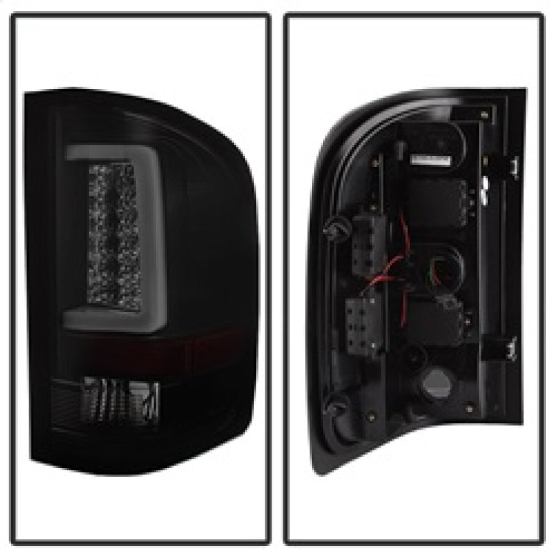 SPYDER 5084095 FITS: 07-13 Silverado (Will Not Work w/2010 921 Bulb)V3 Tail Lights Blk Smk ALT-YD-CS07V3-LBLED-BSM Tail Lights