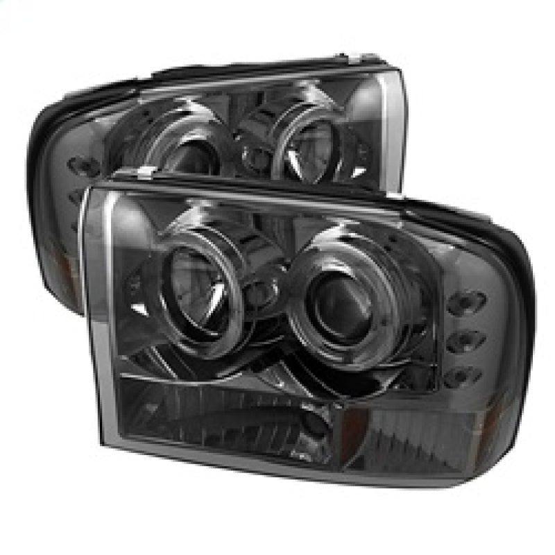 SPYDER 5010353 FITS: Ford F250 Super Duty 99-04 Projector Version 2 LED Halo LED Smke PRO-YD-FF25099-1P-G2-SM Headlights